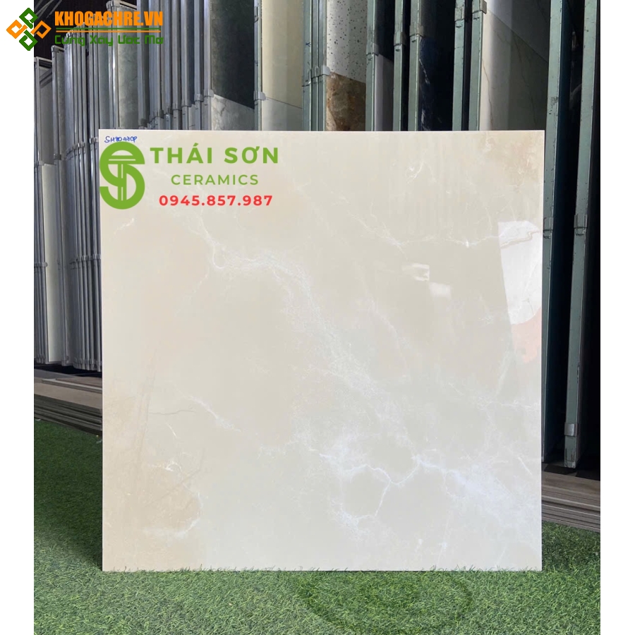 Gạch lát nền 80x80 apodio bóng kiếng vân đá tông kem đẹp