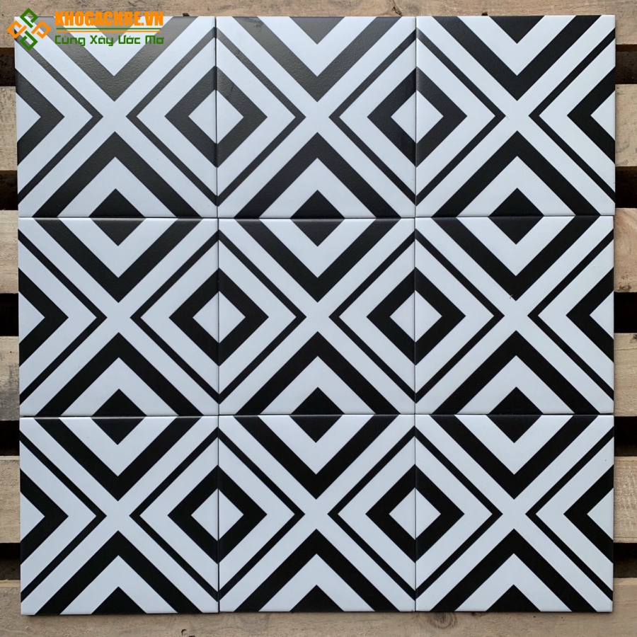 Gạch bông cổ 20x20 ốp tường nhà tắm