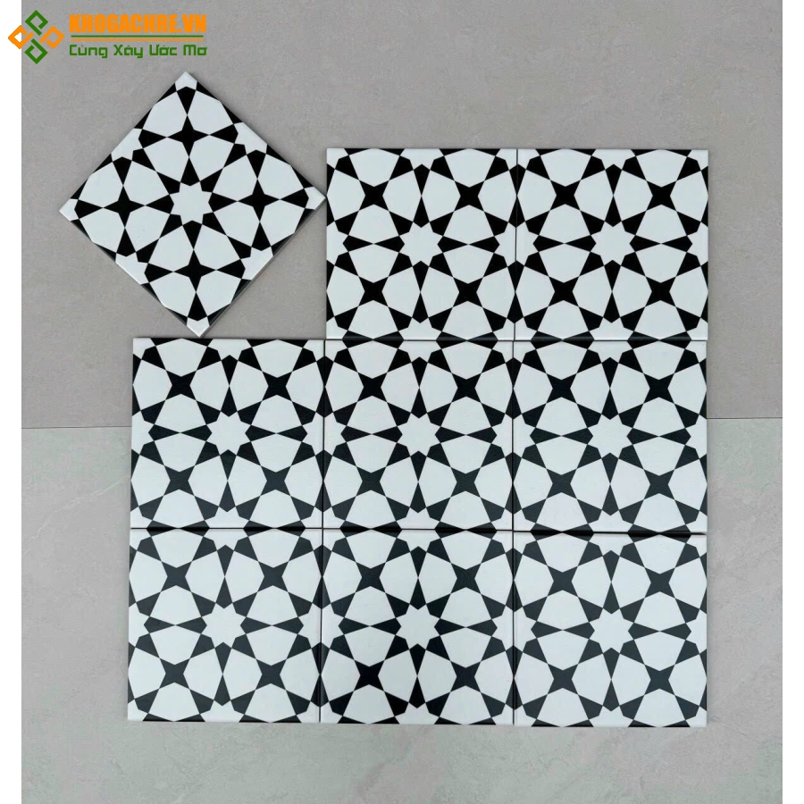 Gạch bông mẫu mới 20x20 trung quốc cao cấp