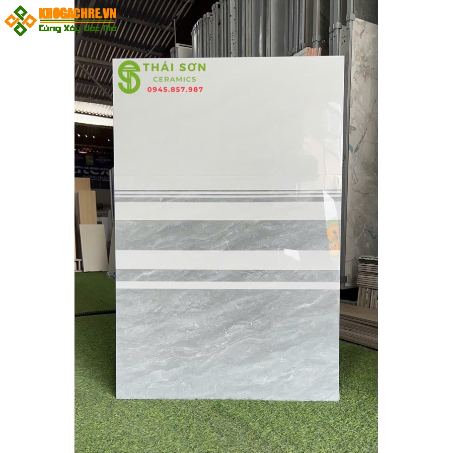 Gạch hà thanh 30x60 bộ đậm nhạt bóng kiếng màu xám 