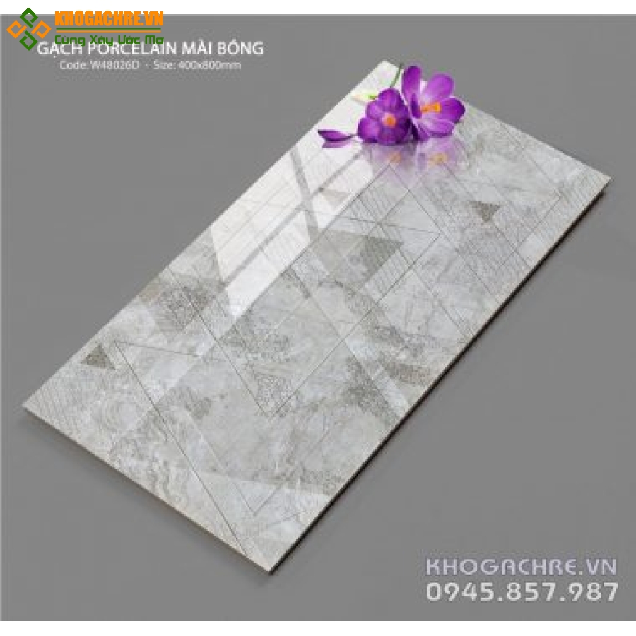 Đá bóng kiếng dán tường 40×80 trung quốc