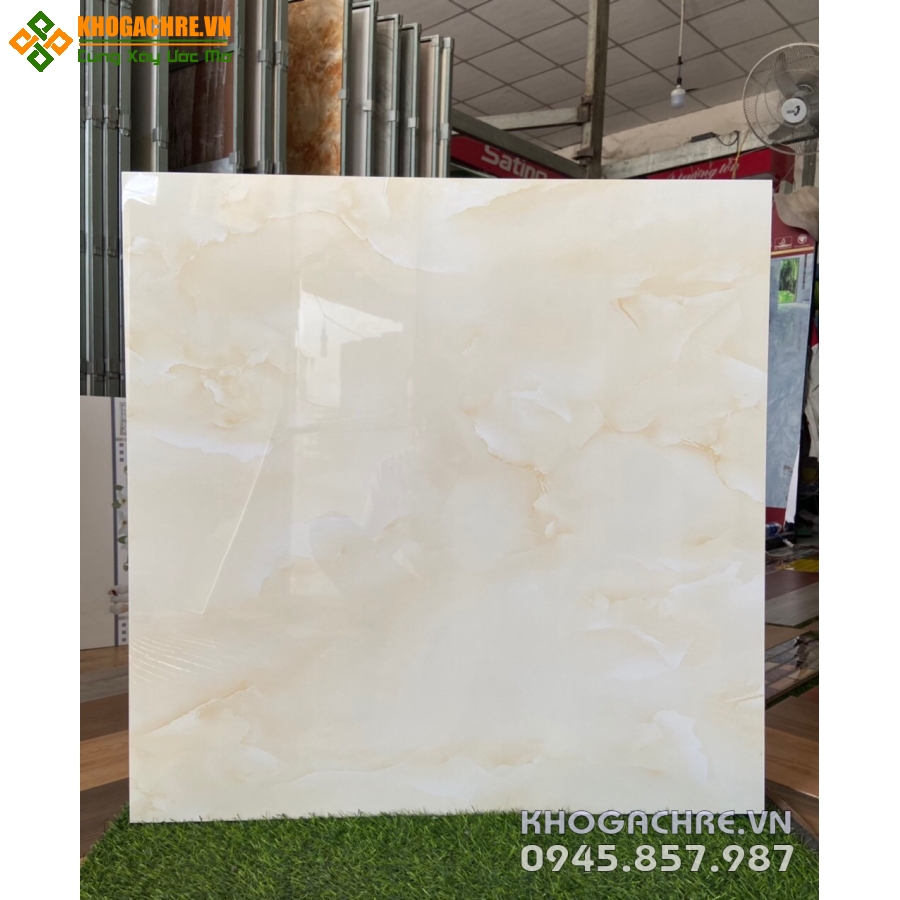 Gạch bóng kiếng giá rẻ 80×80 vân vàng đẹp