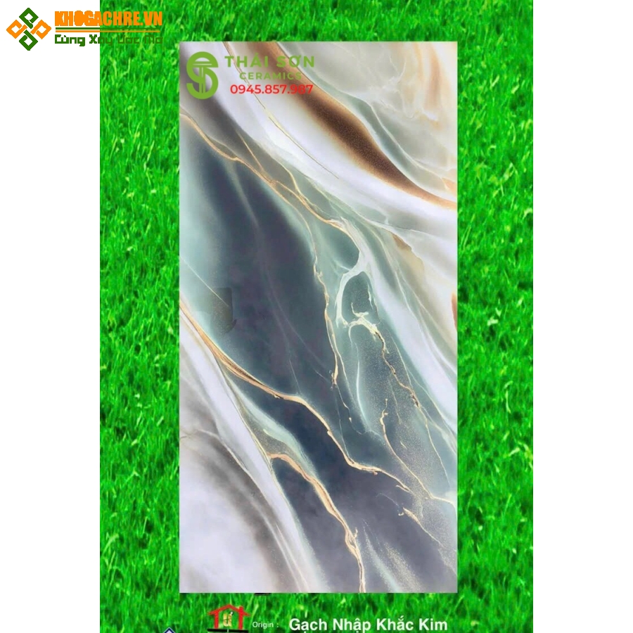 Gạch khắc kim cao cấp 60x120 bóng kiếng trung quốc