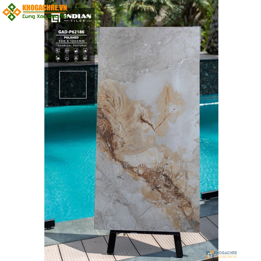 Gạch ấn độ cao cấp 60×120 bóng kiếng