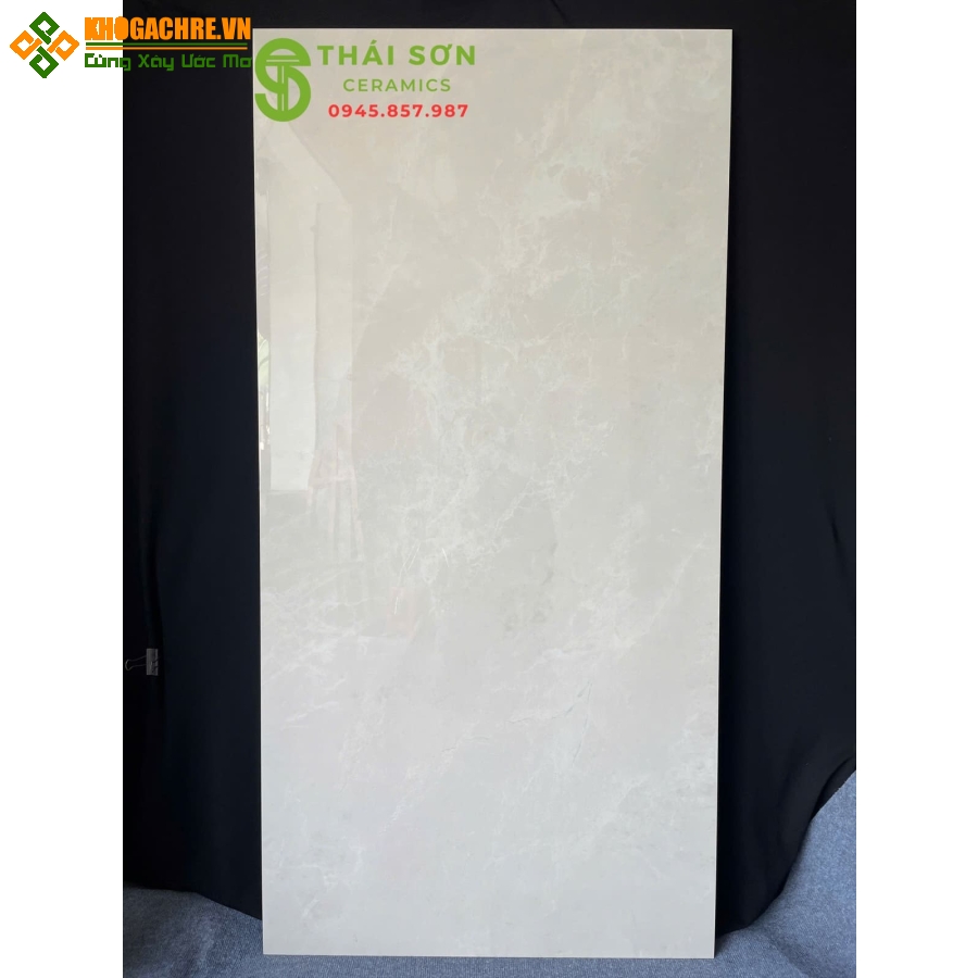 Gạch 80x160 bóng kiếng ấn độ tone màu vàng kem 