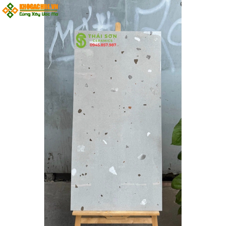 Gạch terrazzo ốp tường bóng kiếng 60x120