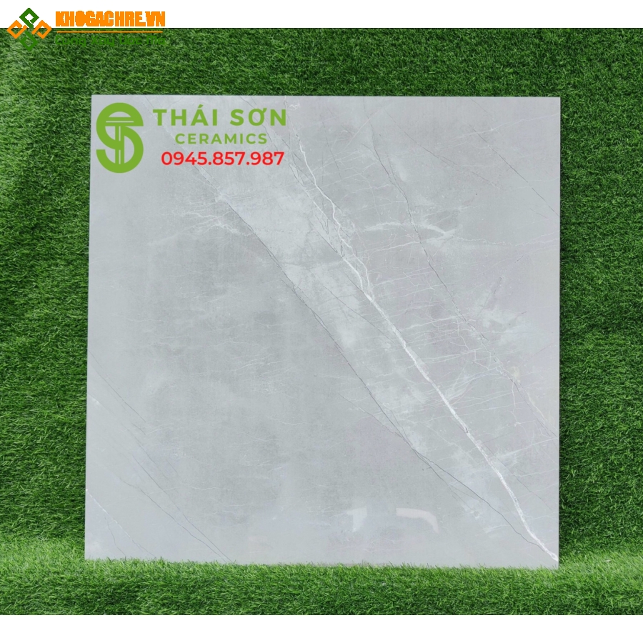 Gạch lát nền vân đá màu xám 80x80 ấn độ bóng kiếng 