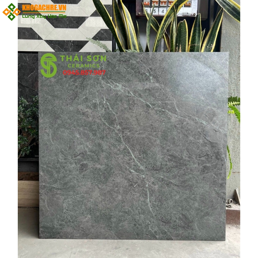 Gạch lát nền 80x80 matt mờ xám đen giá rẻ