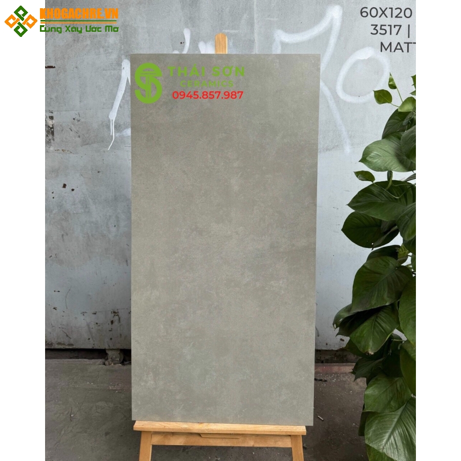 Gạch lát nền 60x120 matt mờ vân xám ấn độ