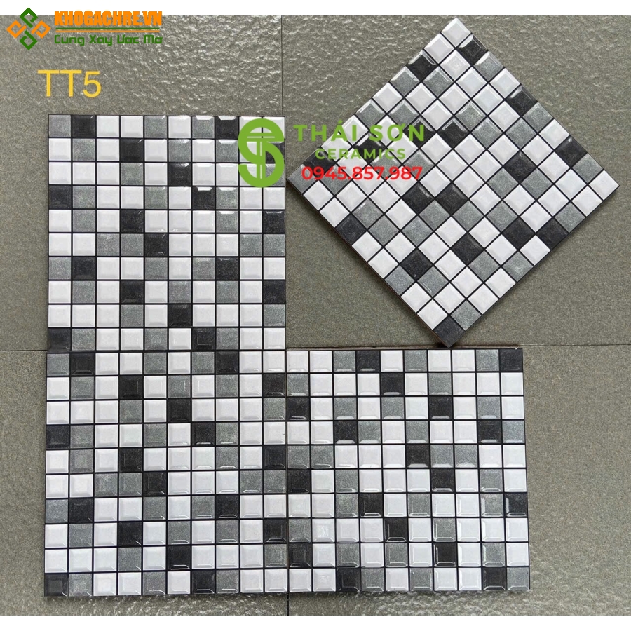 Gạch trang trí mosai 30x30 dán tường bếp 