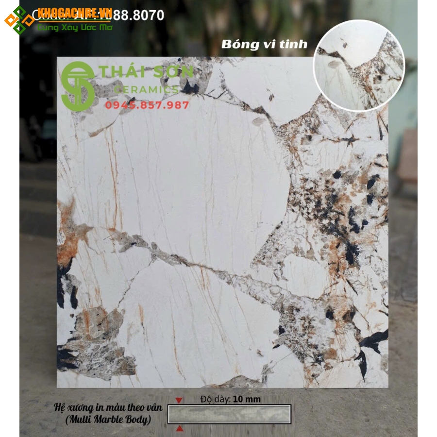 Gạch lát nền 80x80 apodio bóng vi tinh đá đồng chất 8087