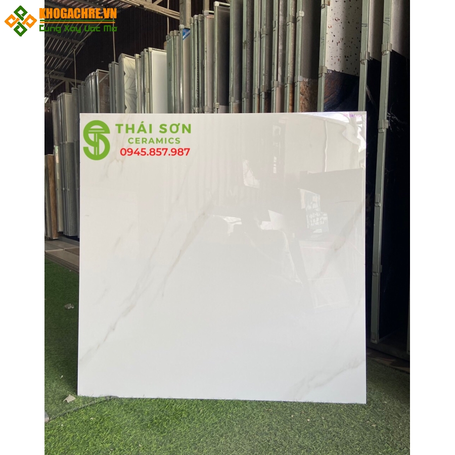 Gạch ấn độ trắng bóng kiếng 100x100