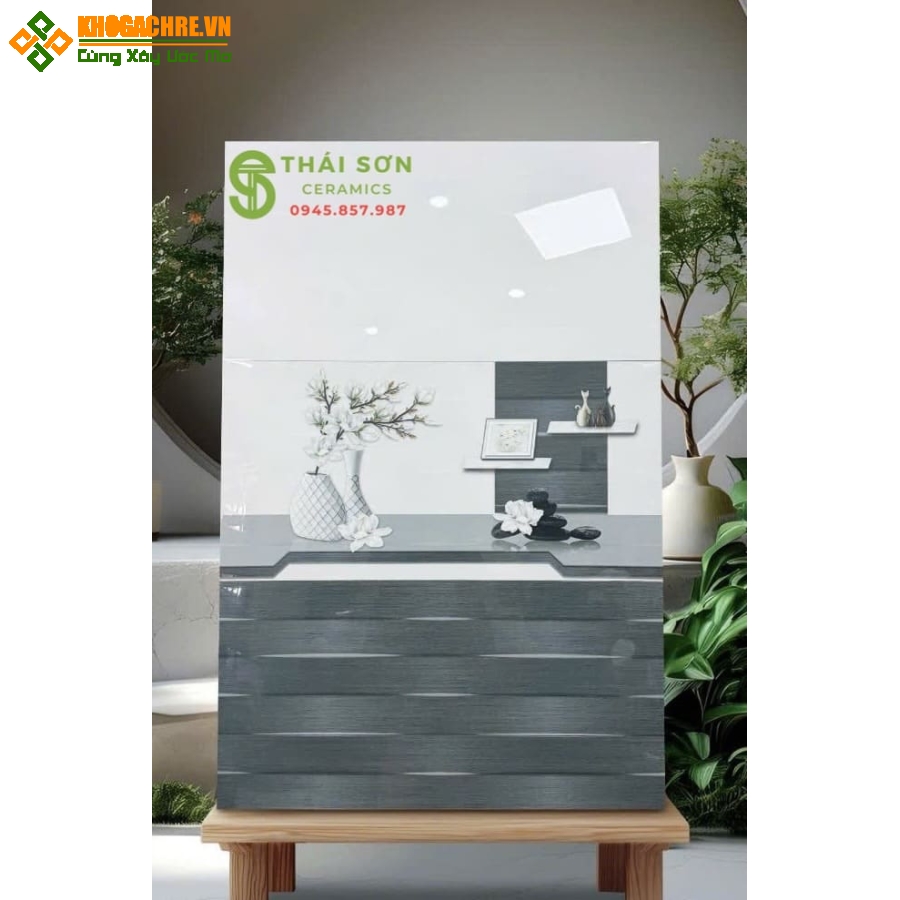 Gạch ốp tường 30x60 bóng kiếng bộ đậm nhạt