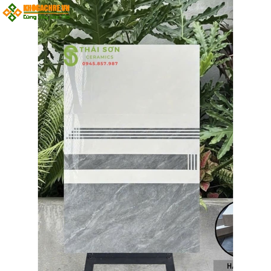 Gạch ốp tường 30x60 bóng kiếng bộ đậm nhạt tone xám
