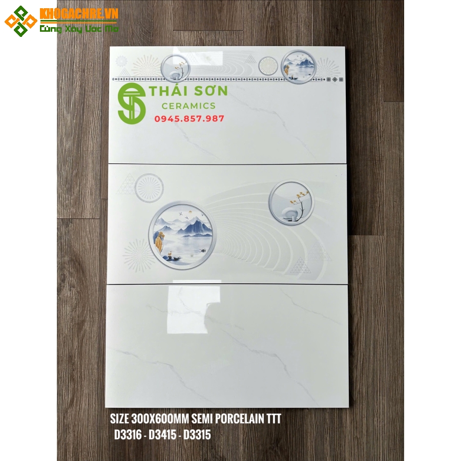 Gạch ốp 30x60 takao bóng kiếng trắng vân mây