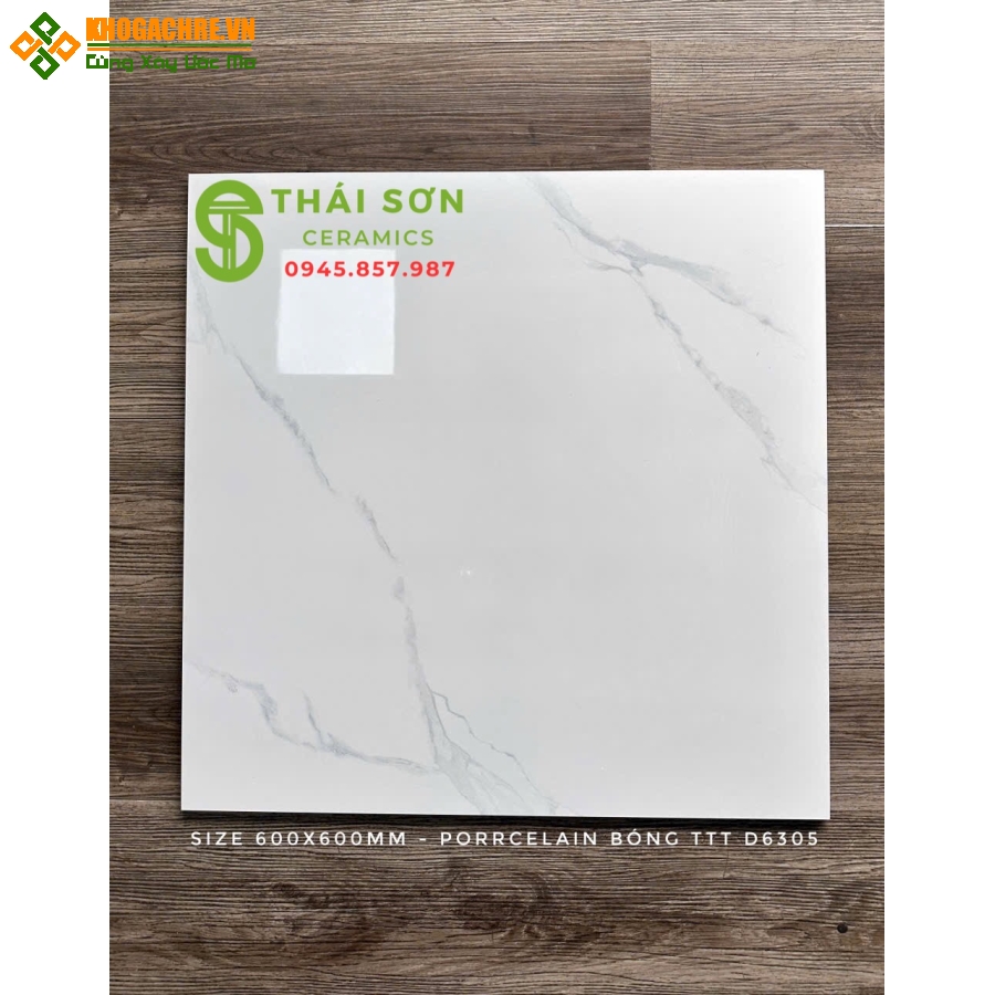 Gạch takao 60x60 bóng kiếng vân mây trắng