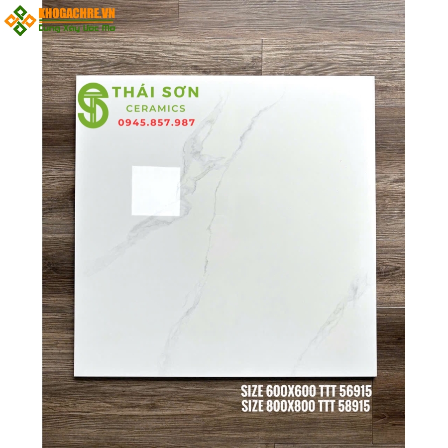 Gạch takao bóng kiếng 60x60 lát nền màu trắng vân mây