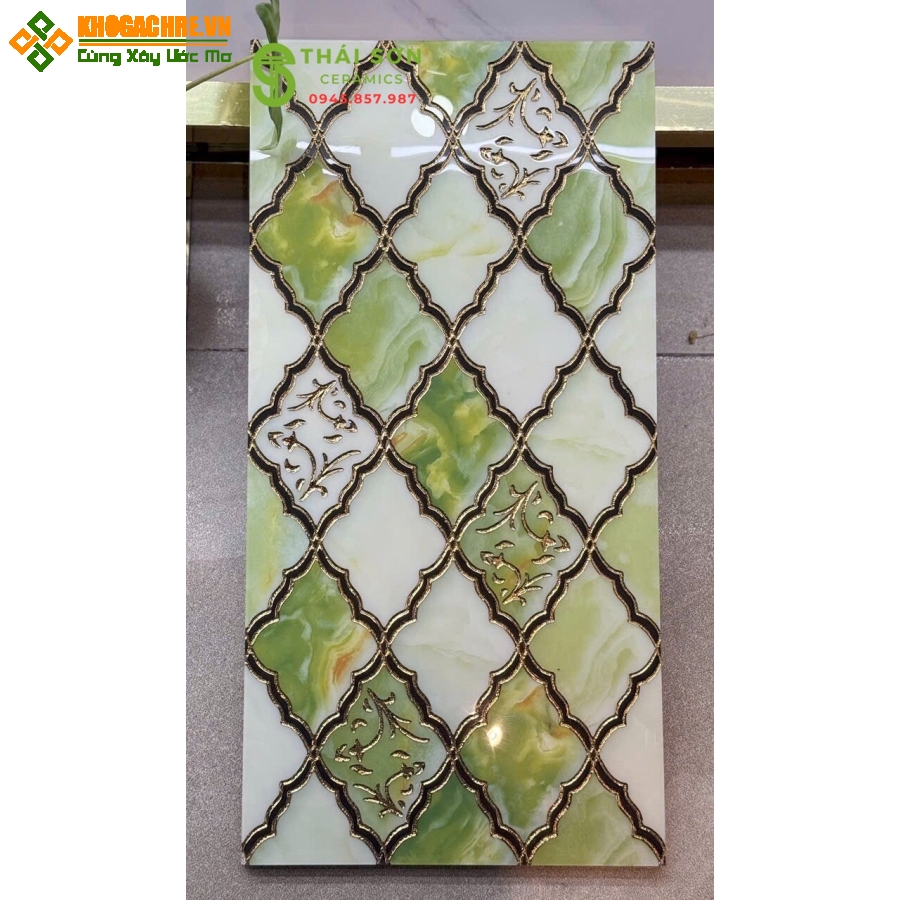 Gạch khắc kim vàng 30x60 trung quốc cao cấp