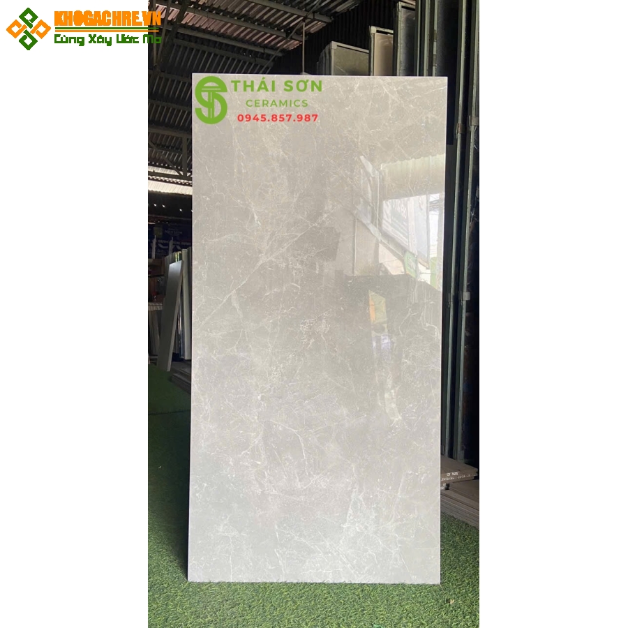 Gạch vito bóng kiếng 60x120 lát nền xám vân